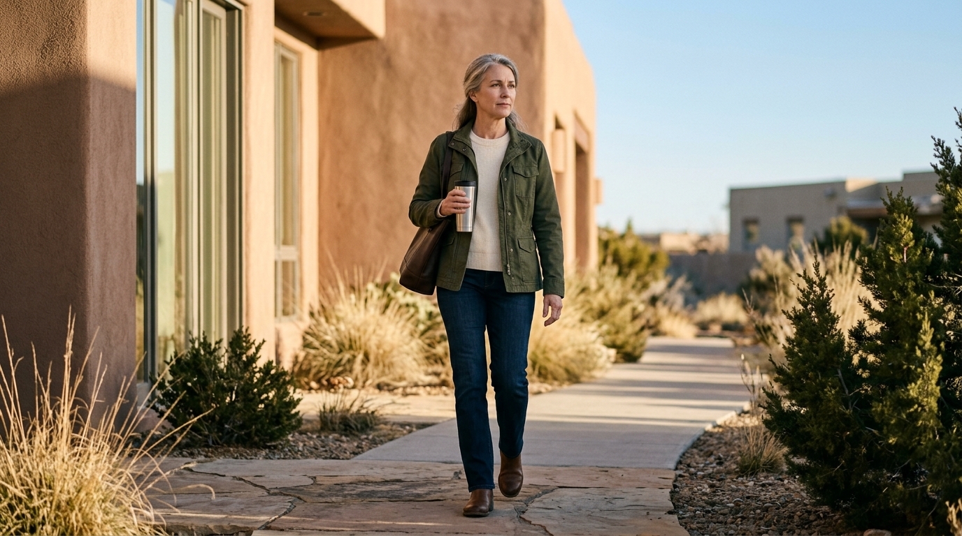 Professional woman in her 40s representing Harmony HealthSpan hormone therapy patients in Meridian Idaho Treasure Valley